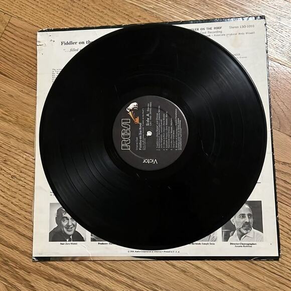 ZERO MOSTEL FIDDLER ON THE ROOF VINYL RECORD - Picture 3 of 7